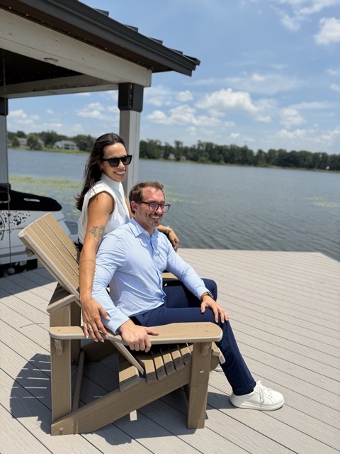 Kim and Niles Pfeiffer at the lake